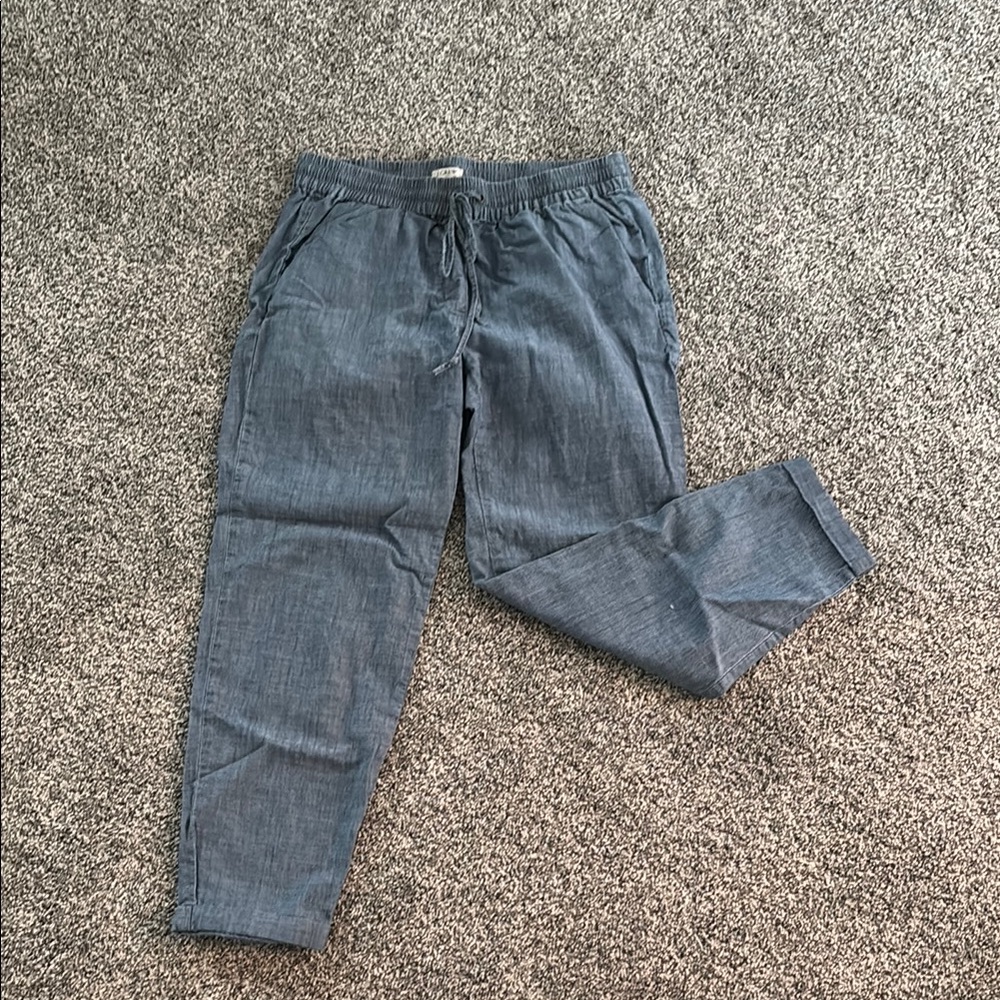 J. Crew Blue linen Comfortable Joggers